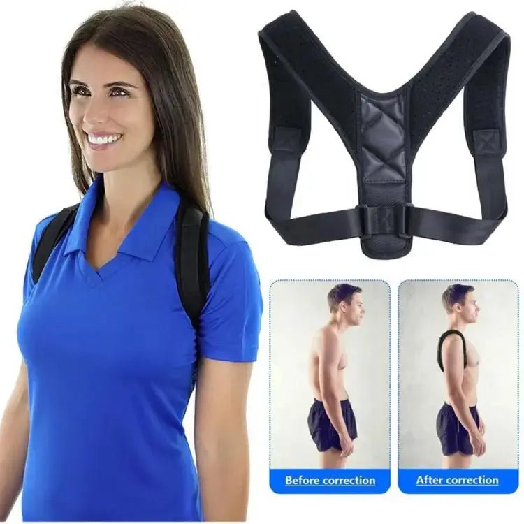 Body Posture Corrector Belt Adjustable Shoulder And Back Support Brace For Men And Women Relieves Pain, Aligns Spine, And Improves Posture