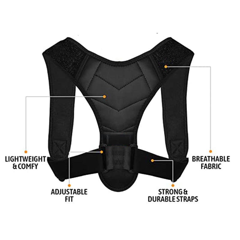 Body Posture Corrector Belt Adjustable Shoulder And Back Support Brace For Men And Women Relieves Pain, Aligns Spine, And Improves Posture