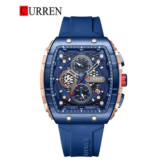 Curren 1256 Luxury Chronograph Quartz Watch – Stylish Waterproof Men's Watch