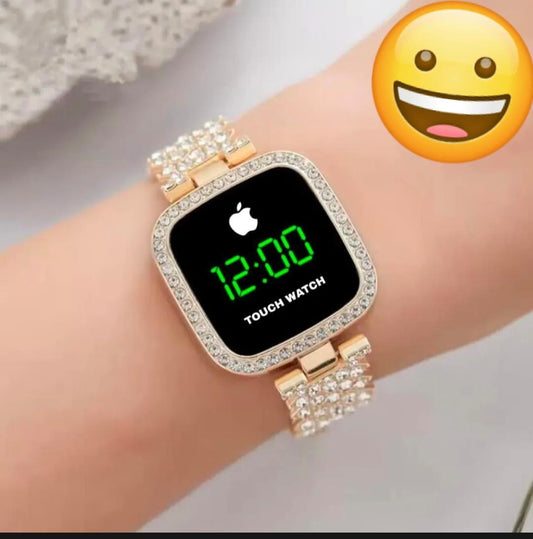 Stylish Women's Water Resistant Quartz Watch - 1 Pc Square Dial with Chain Strap