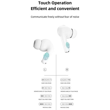 A9 Pro AirPods, Black & White, ANC, LED Display & Smart Features(Free Delivery no Extra Charges)
