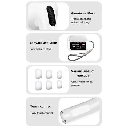 A9 Pro AirPods, Black & White, ANC, LED Display & Smart Features(Free Delivery no Extra Charges)