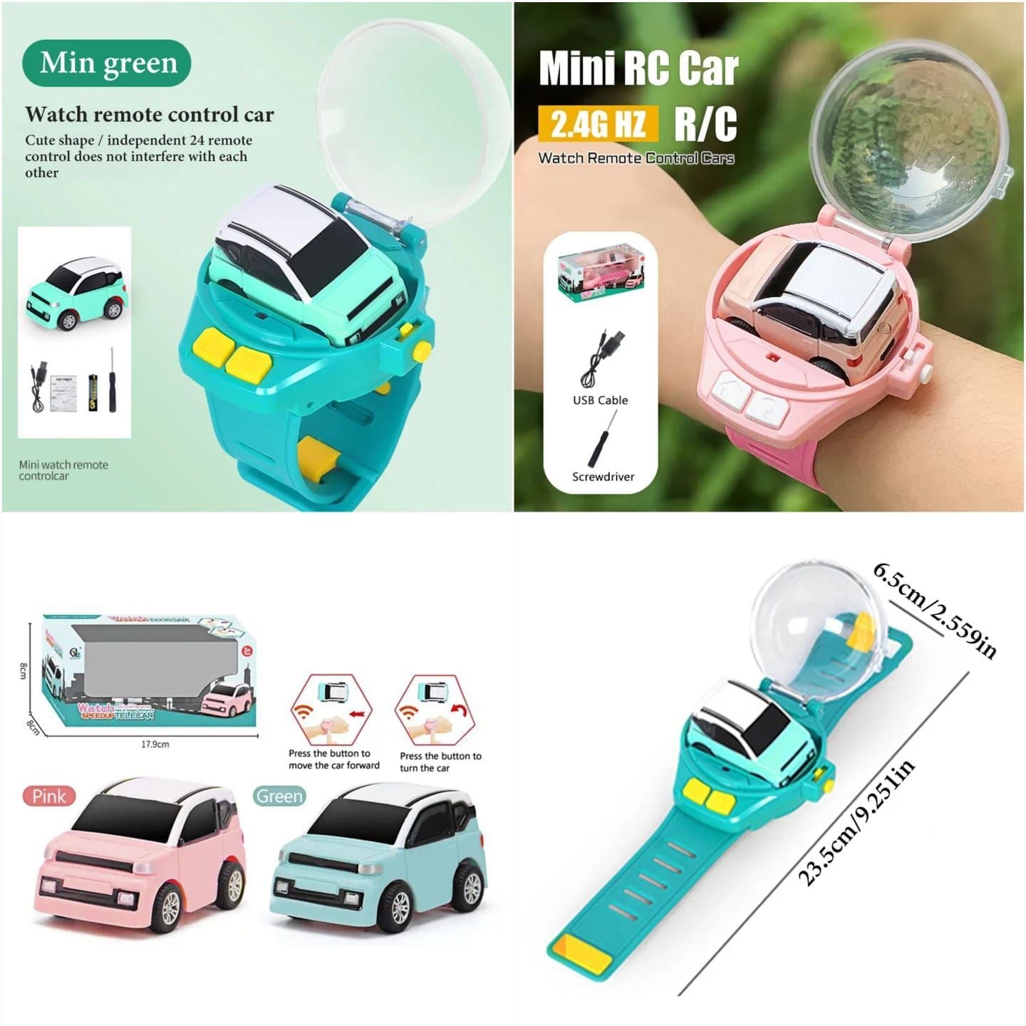 Mini Watch-Control RC Car – Cute Kids Toy & Gift for Boys & Girls