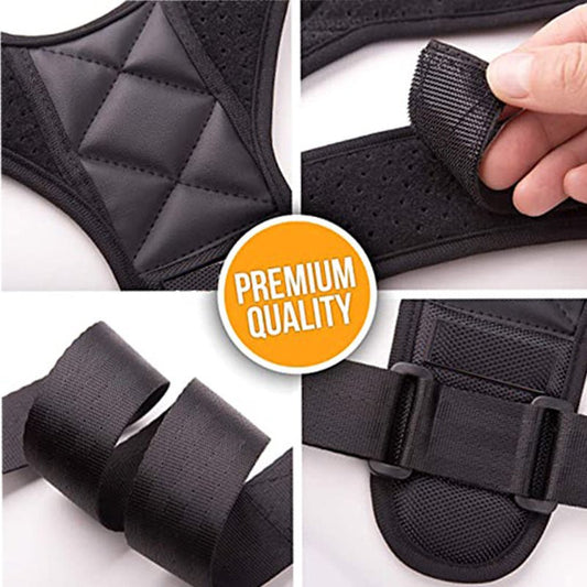 Body Posture Corrector Belt Adjustable Shoulder And Back Support Brace For Men And Women  Relieves Pain, Aligns Spine, And Improves Posture