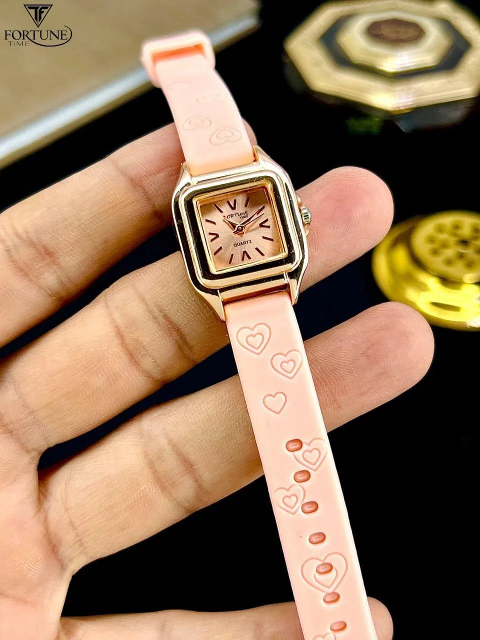 Women's Square Watch with Scratch Resistant Strap