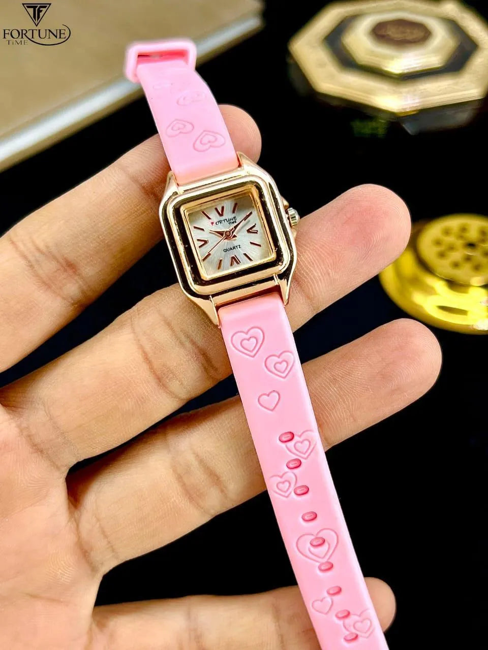 Women's Square Watch with Scratch Resistant Strap