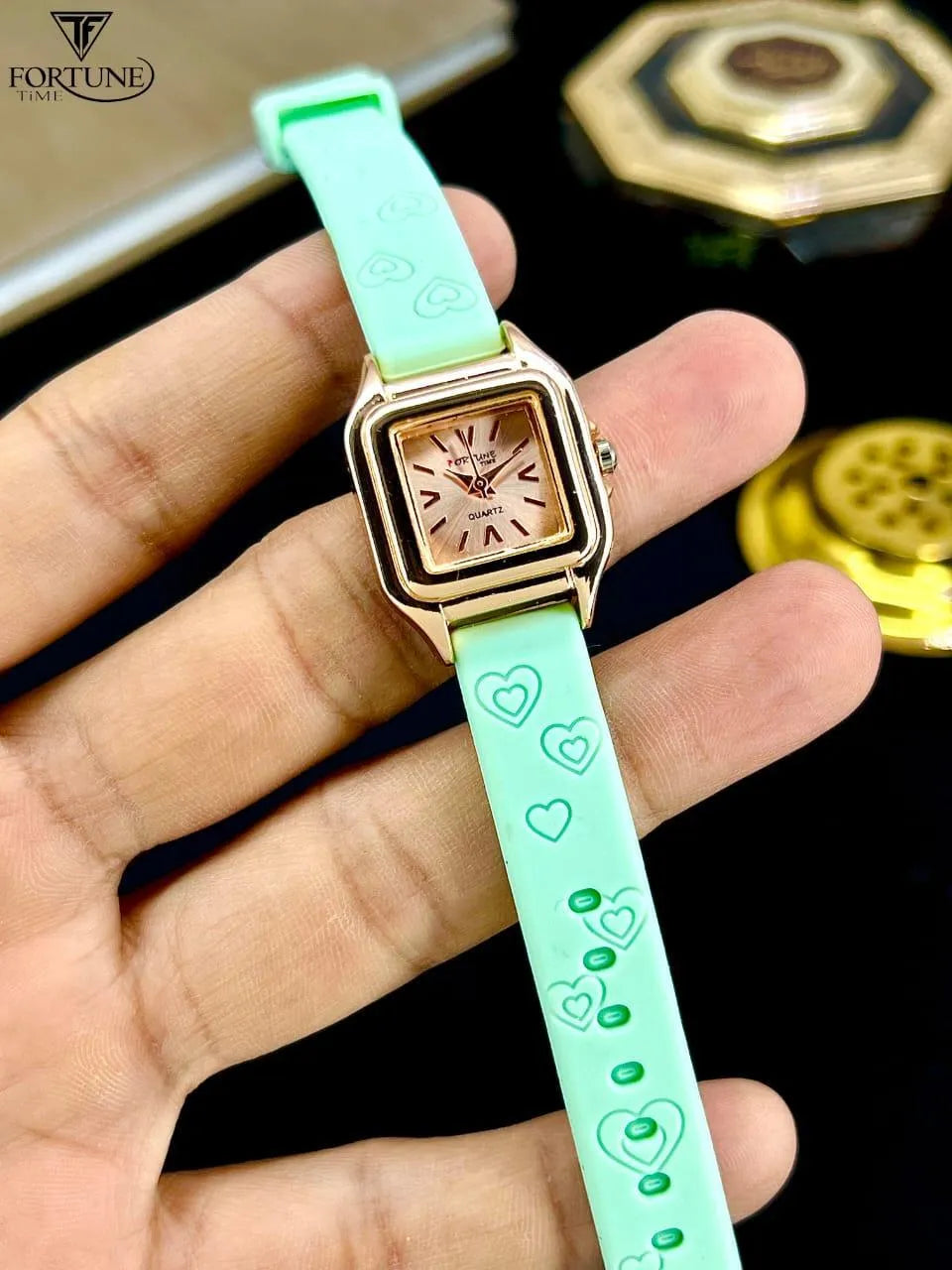 Women's Square Watch with Scratch Resistant Strap