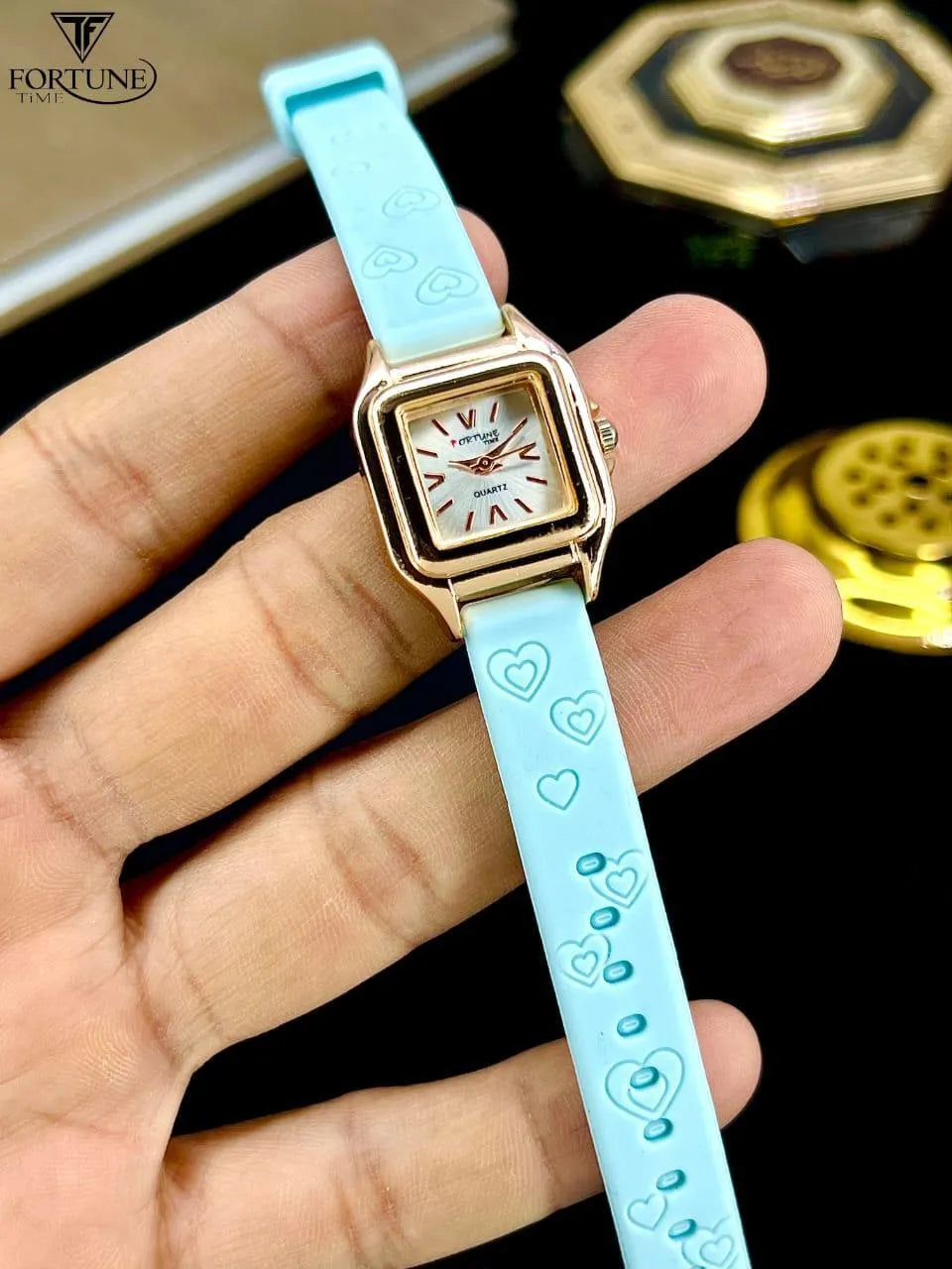 Women's Square Watch with Scratch Resistant Strap
