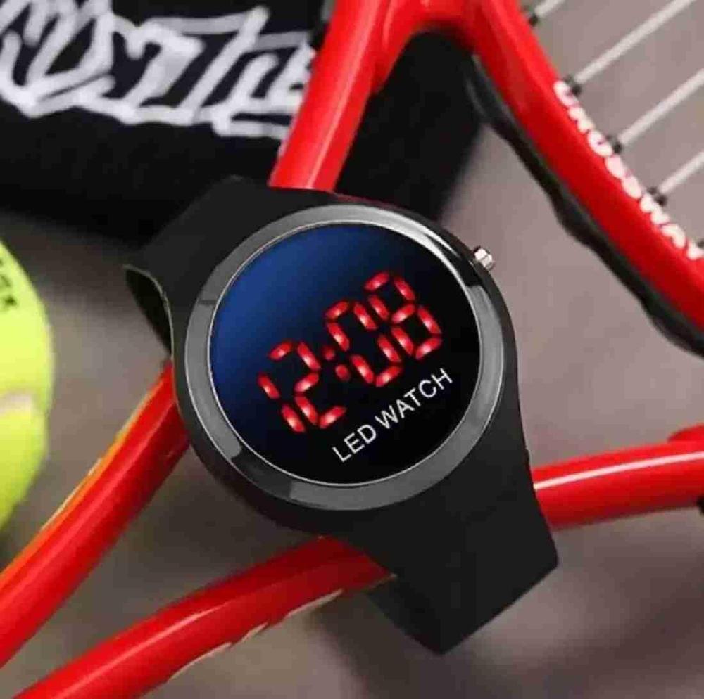 LED Smart Watch Black Silicone 50ml Adjustable 5-8Yrs