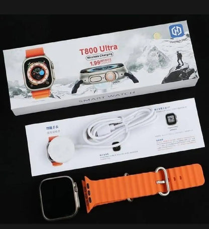 T800 Ultra Smart Watch Ocean Strap Wireless Charging