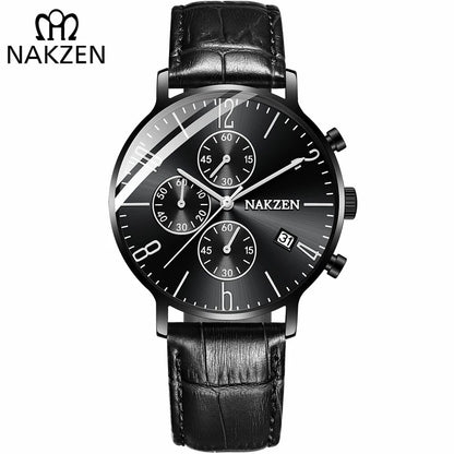NAKZEN 2018 New Watches Men Luxury Brand Chronograph Man Sports Watches Waterproof Full Steel Quartz Watch Relogio Masculino