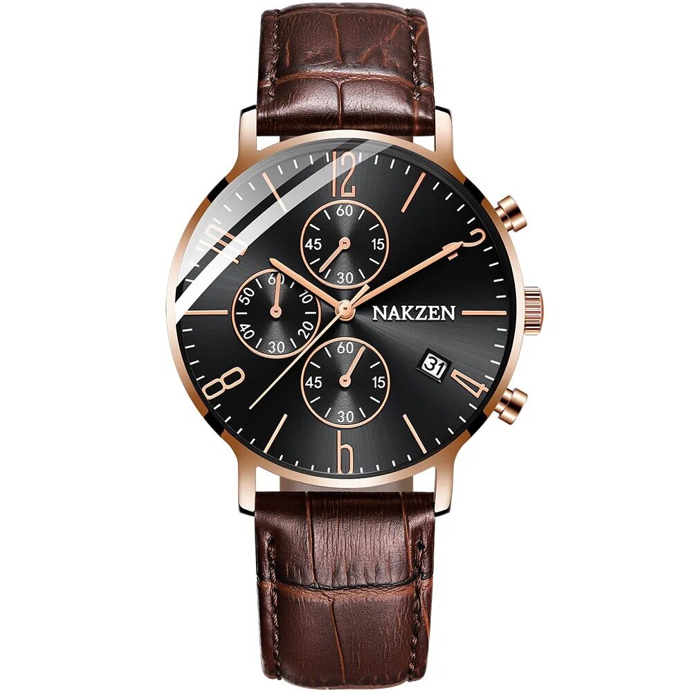 NAKZEN 2018 New Watches Men Luxury Brand Chronograph Man Sports Watches Waterproof Full Steel Quartz Watch Relogio Masculino