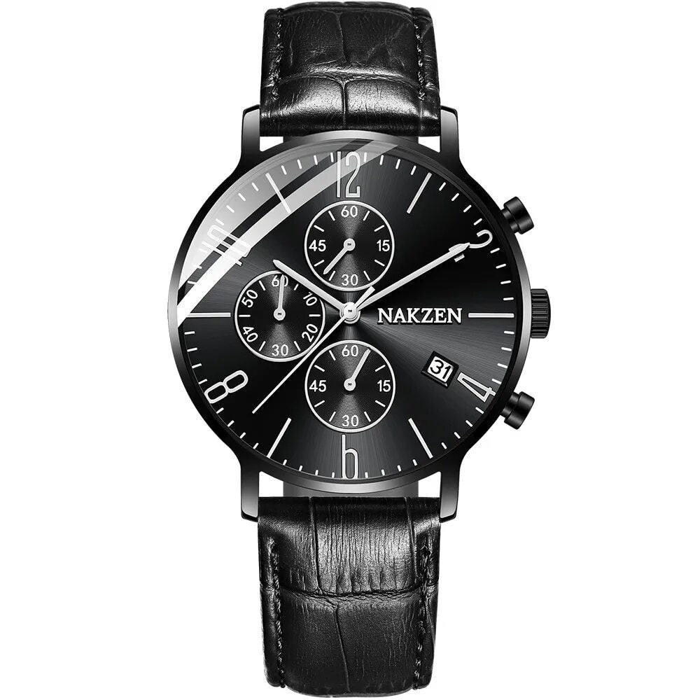 NAKZEN 2018 New Watches Men Luxury Brand Chronograph Man Sports Watches Waterproof Full Steel Quartz Watch Relogio Masculino