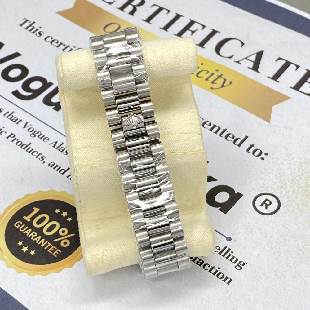 RLX Oyster Perpetual Analog Quartz Movement Chain Watch With Date & Day Display