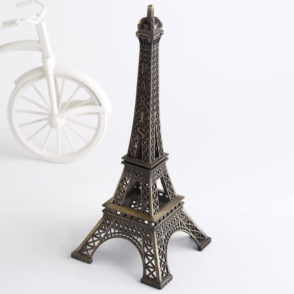 7-Inch Eiffel Tower Statue – Bronze Alloy Paris Souvenir | Home, Office & Event Decoration