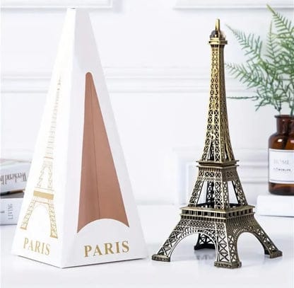 7-Inch Eiffel Tower Statue – Bronze Alloy Paris Souvenir | Home, Office & Event Decoration