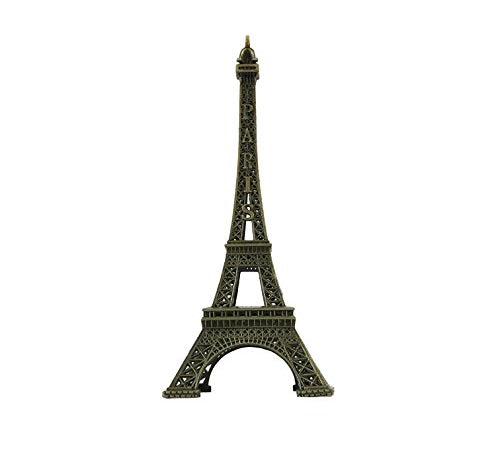 7-Inch Eiffel Tower Statue – Bronze Alloy Paris Souvenir | Home, Office & Event Decoration