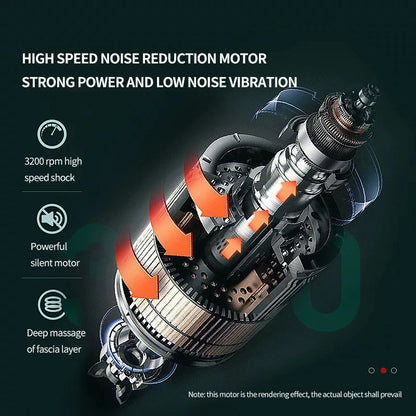 Rechargeable Massage Gun 4 Heads, |Free delivery | No extra charges