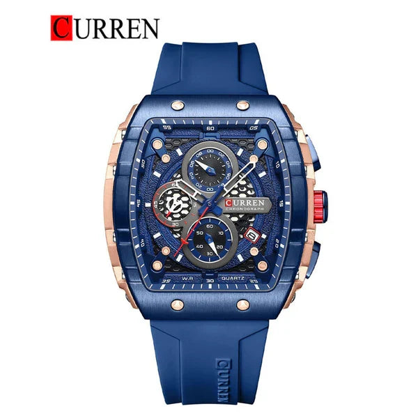 Curren 1256 Luxury Chronograph Quartz Watch – Stylish Waterproof Men's Watch