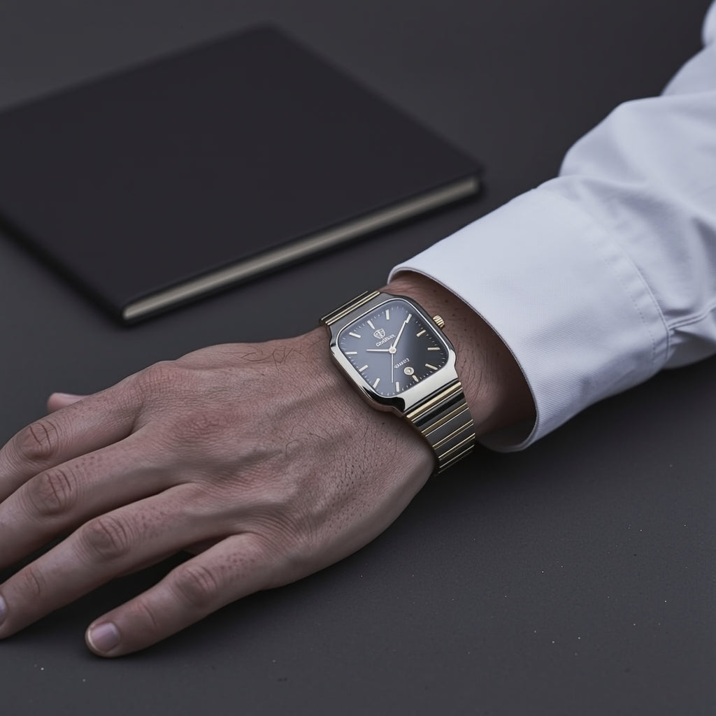 Dearno 3584 Luxury Dual-Tone Watch - Open Parcel Allowed