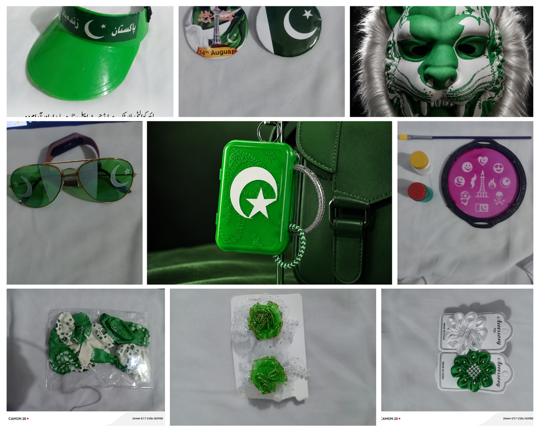 14 August Independence Day 15-in-1 Mega Celebration Kit | Pakistan Azadi Combo Pack | Rs. 1950