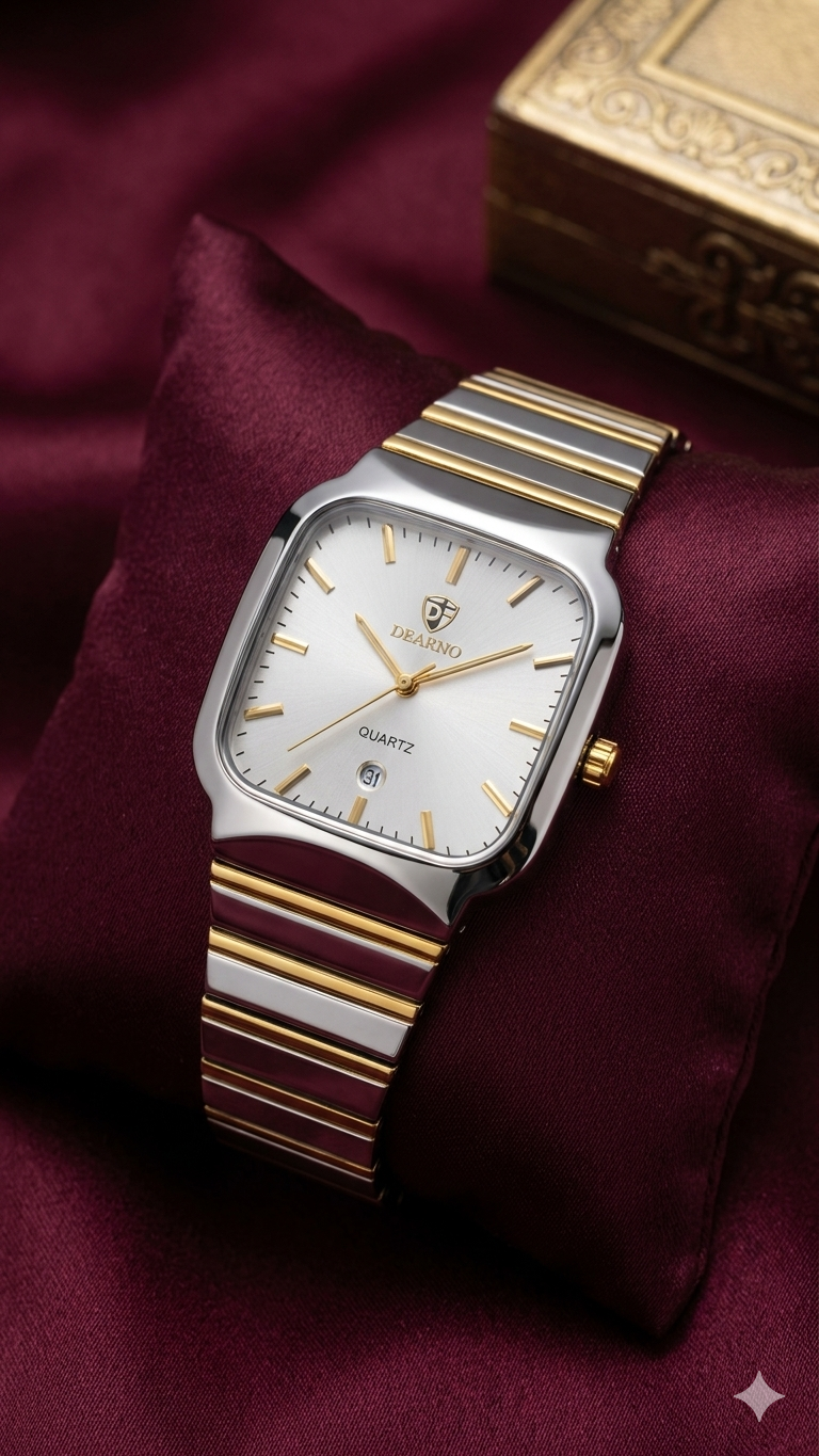 Dearno 3584 Luxury Dual-Tone Watch - Open Parcel Allowed