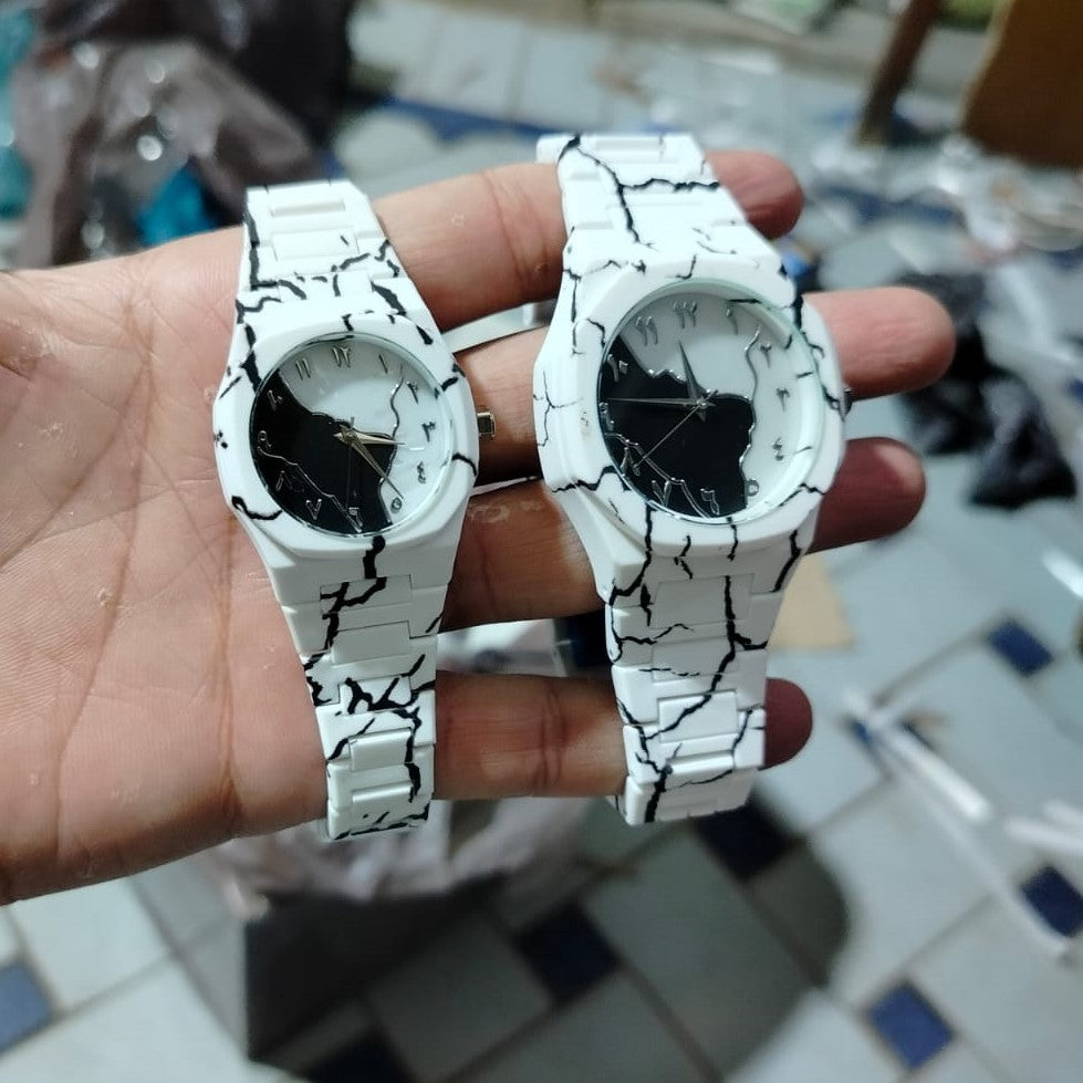 Aura Arabic Quartz Watch – Stylish Lightweight Timepiece for Men & Couples