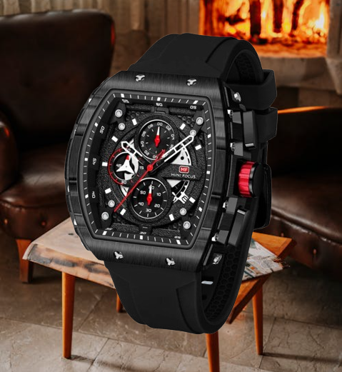 Curren 1256 Luxury Chronograph Quartz Watch – Stylish Waterproof Men's Watch