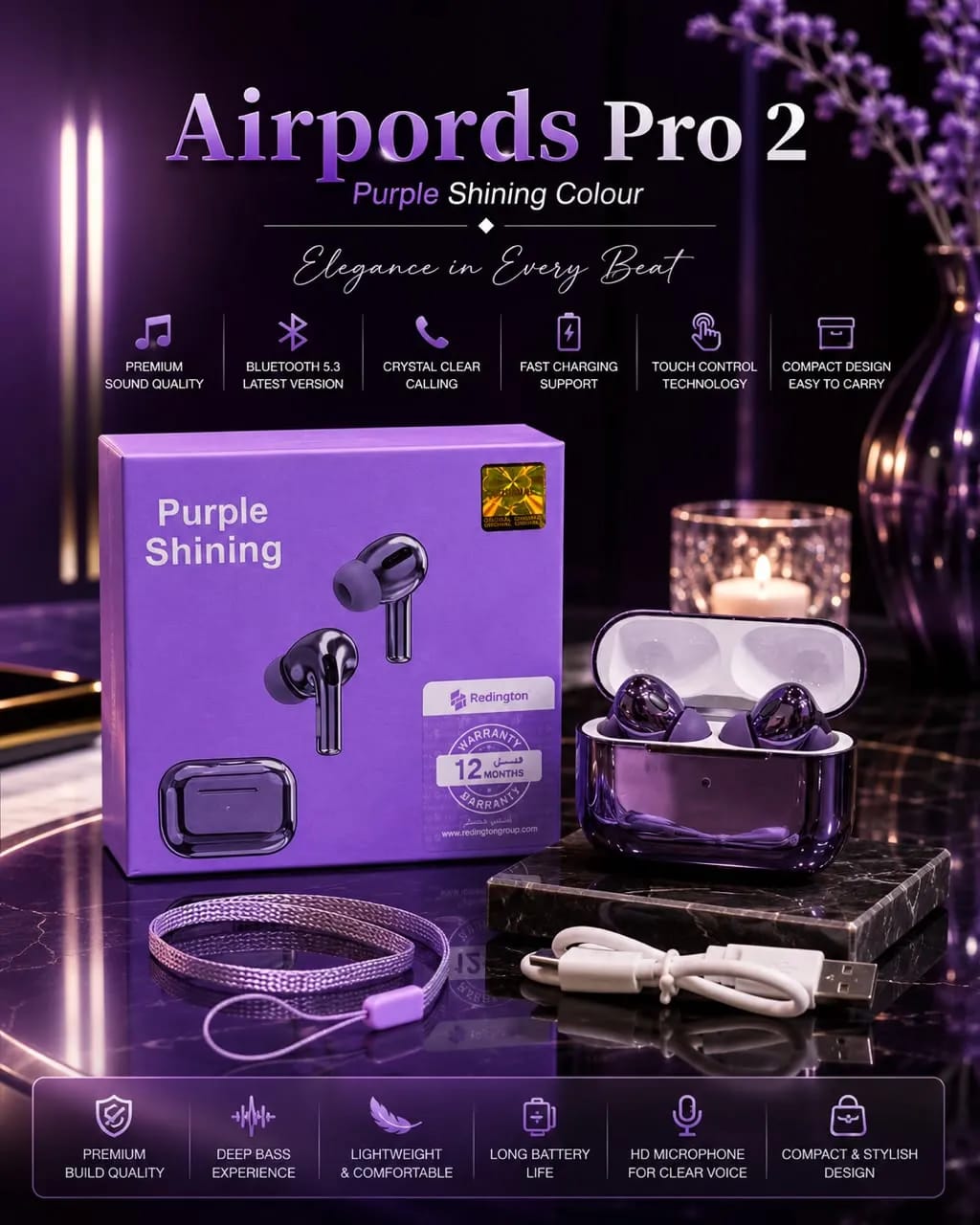 TWS Wireless Earbuds(Free Deivery)