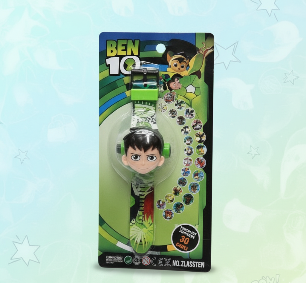 Kids Creative Projection Watch with Cute Cartoon Patterns