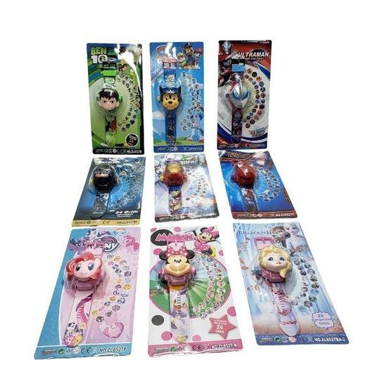 Kids Creative Projection Watch with Cute Cartoon Patterns