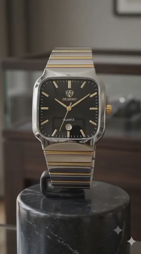 Dearno 3584 Luxury Dual-Tone Watch - Open Parcel Allowed