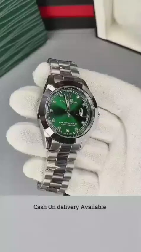 Premium  Stainless Steel Watches | Green & Black Dials | 15 Days Warranty