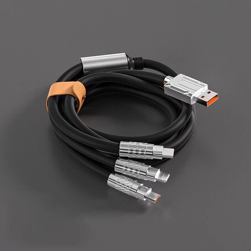 3 in 1 Multi USB Charger Charging Cable Cord For USB-C Micro USB Android IPhone