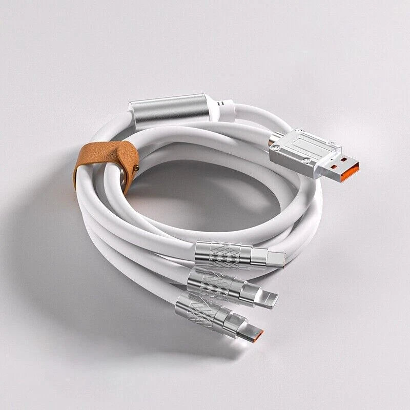 3 in 1 Multi USB Charger Charging Cable Cord For USB-C Micro USB Android IPhone